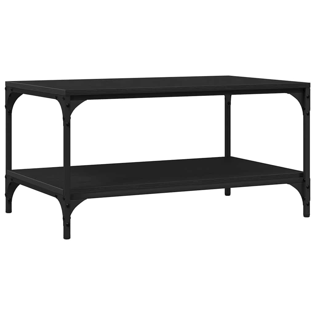 Couchtisch Schwarz Eichen-Optik 82 x 50 x 40 cm Holzwerkstoff