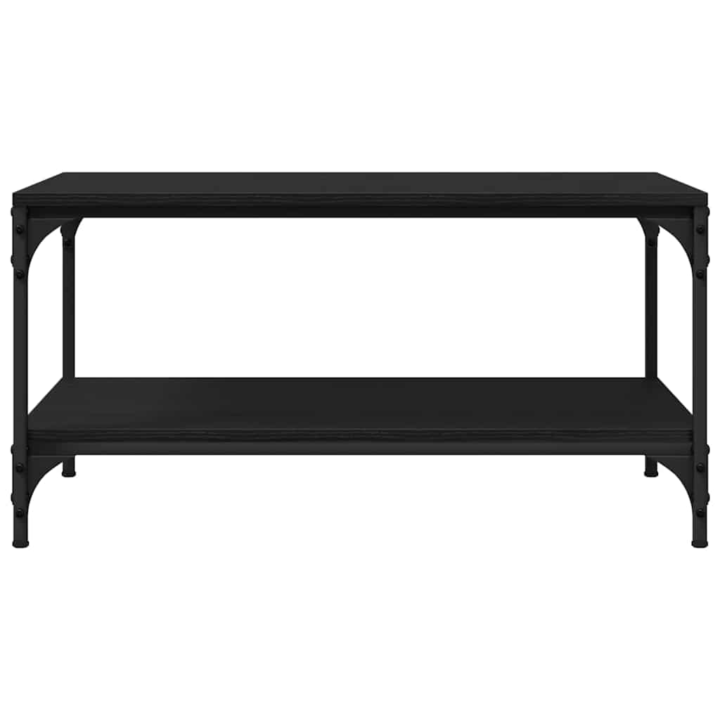 Couchtisch Schwarz Eichen-Optik 82 x 50 x 40 cm Holzwerkstoff