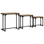 Nesting Couchtisch 3 pcs Artisan-Eiche Holzwerkstoff