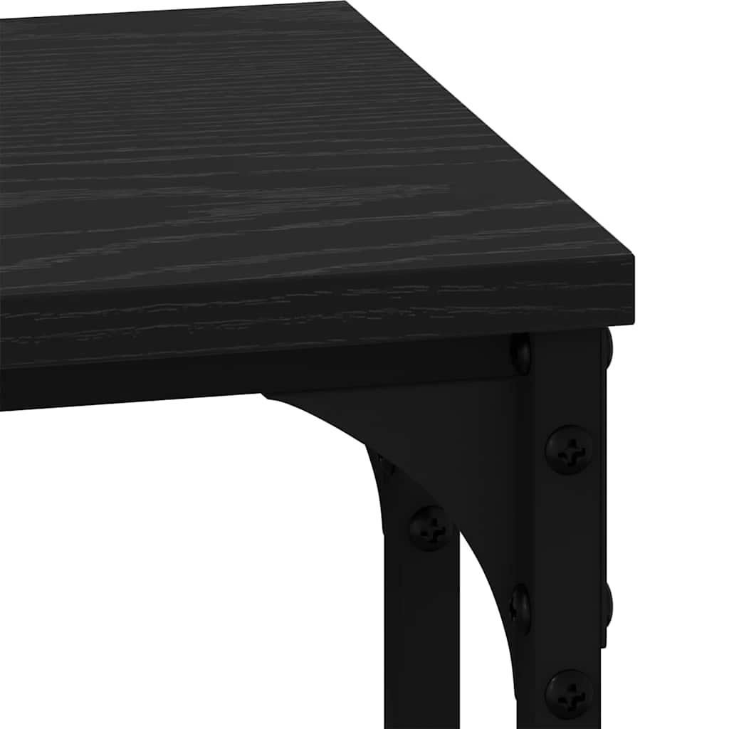 Nesting Couchtisch 3 pcs Schwarz Eichen-Optik Holzwerkstoff