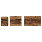 Couchtisch 3 pcs Altholz Holzwerkstoff