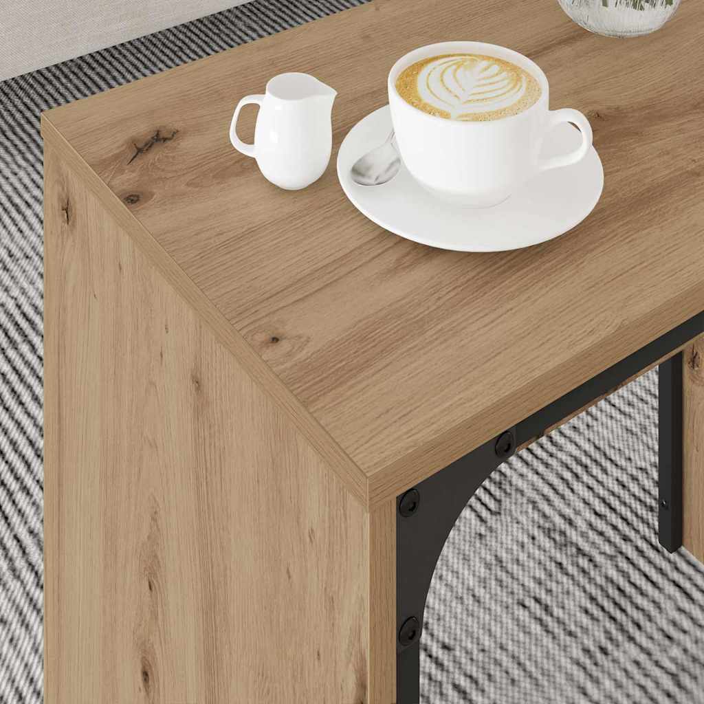 Couchtisch 3 pcs Artisan-Eiche Holzwerkstoff