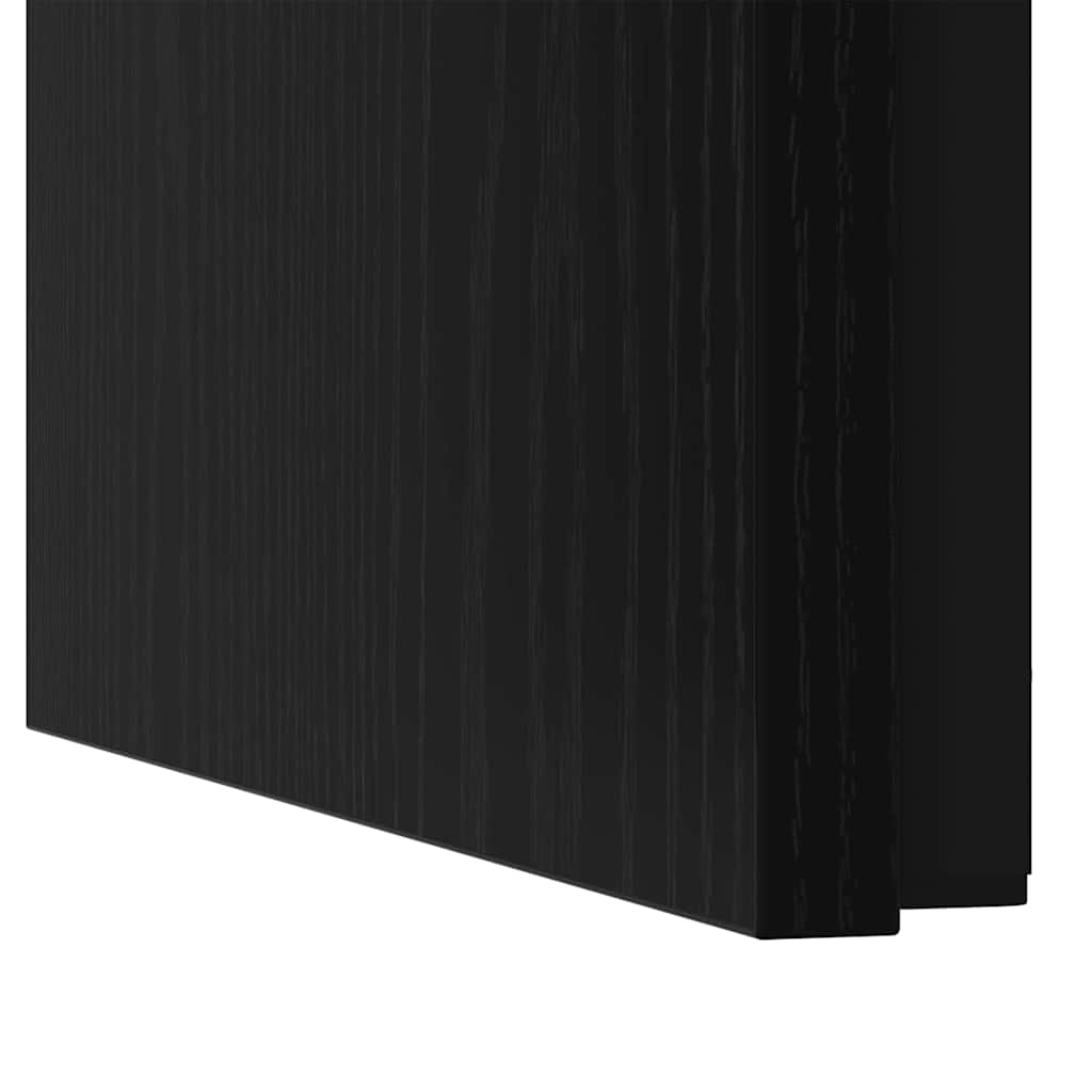 Couchtisch 3 pcs Schwarz Eichen-Optik Holzwerkstoff
