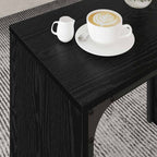 Couchtisch 3 pcs Schwarz Eichen-Optik Holzwerkstoff