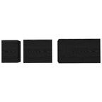 Couchtisch 3 pcs Schwarz Eichen-Optik Holzwerkstoff