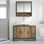 Badezimmerschrank Artisan-Eiche 90 x 33 x 60 cm Holzwerkstoff