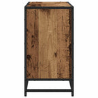 Badezimmerschrank mit Tür Altholz 65 x 33 x 60 cm Holzwerkstoff
