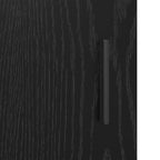 Badezimmerschrank mit Tür Schwarz Eichen-Optik 65 x 33 x 60 cm