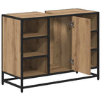 Badezimmerschrank Artisan-Eiche 80 x 33 x 60 cm Holzwerkstoff