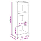 Bücherregal Braun 37 x 30 x 103 cm Holzwerkstoff