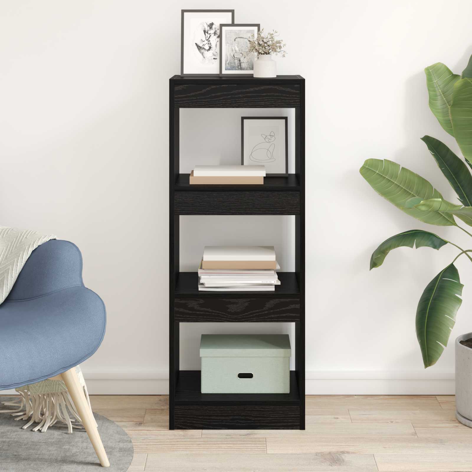 Bücherregal Schwarz 37 x 30 x 103 cm Holzwerkstoff