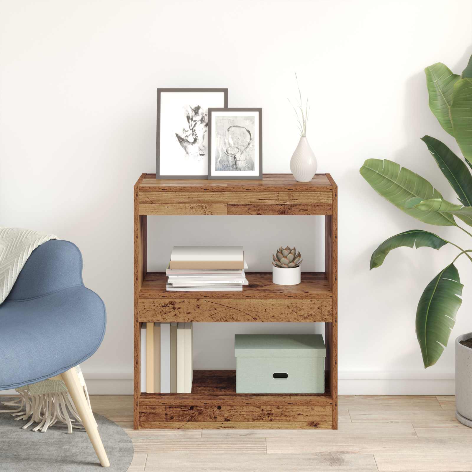 Bücherregal Altholz 60 x 30 x 72 cm Holzwerkstoff