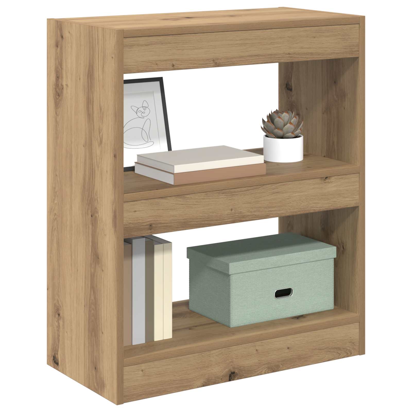 Bücherregal Artisan-Eiche 60 x 30 x 72 cm Holzwerkstoff