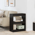 Bücherregal Schwarz Eichen-Optik 60 x 30 x 72 cm Holzwerkstoff