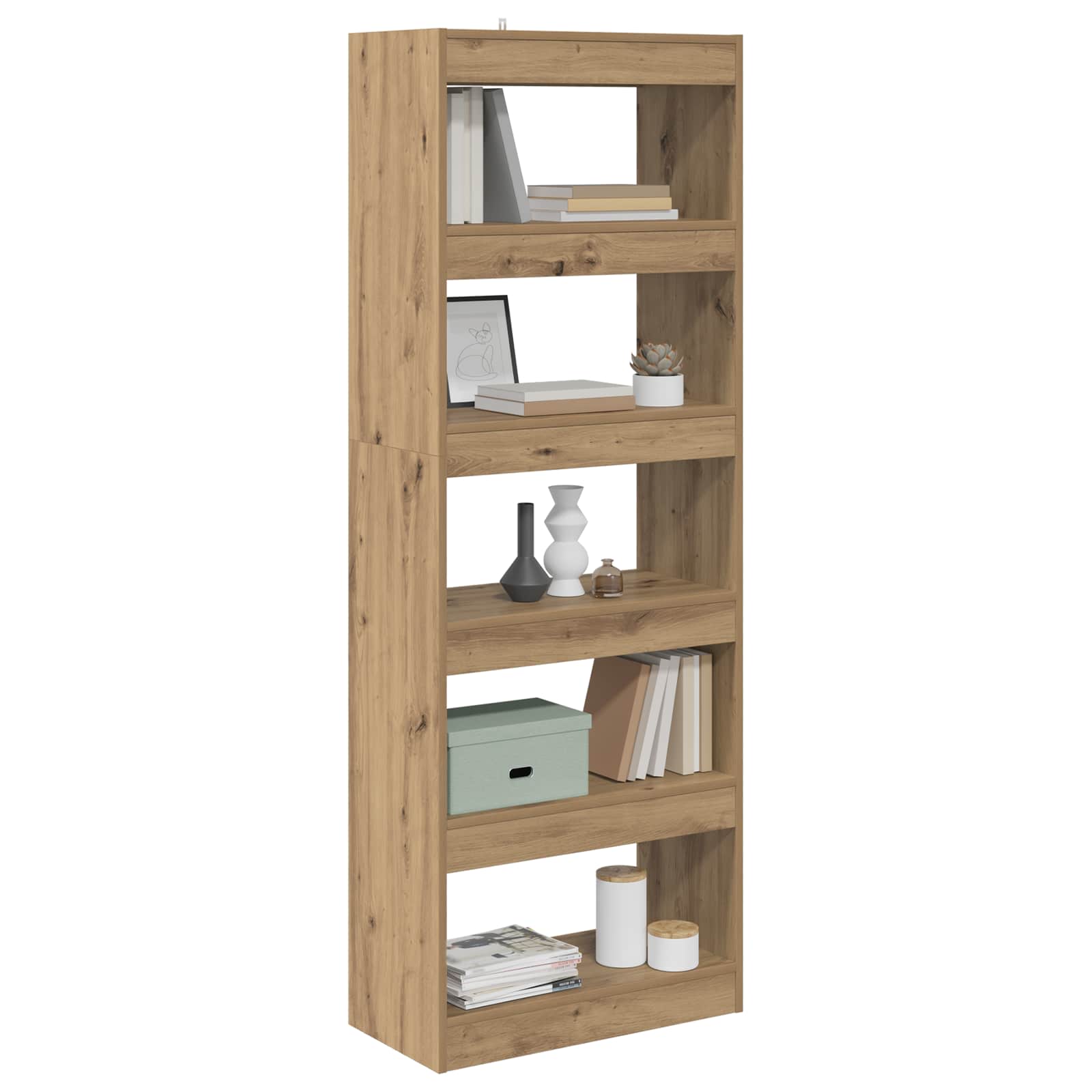 Bücherregal Artisan-Eiche 60 x 30 x 166 cm Holzwerkstoff