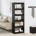 Bücherregal Schwarz Eichen-Optik 60 x 30 x 166 cm Holzwerkstoff
