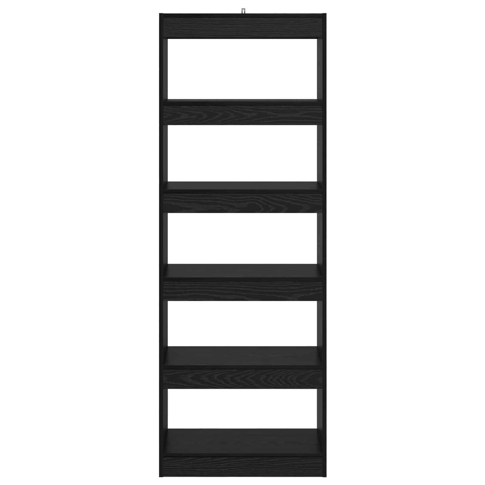 Bücherregal Schwarz Eichen-Optik 60 x 30 x 166 cm Holzwerkstoff