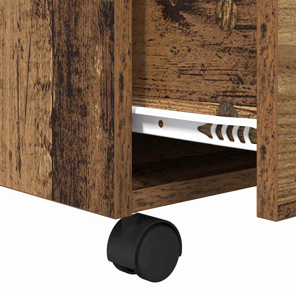 Couchtisch mit Schubladen Altholz 55 x 55 x 45 cm Holzwerkstoff