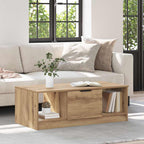 Couchtisch Artisan-Eiche 102 x 50 x 36cm Holzwerkstoff