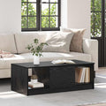 Couchtisch Schwarz Eichen-Optik 102 x 50 x 36cm Holzwerkstoff