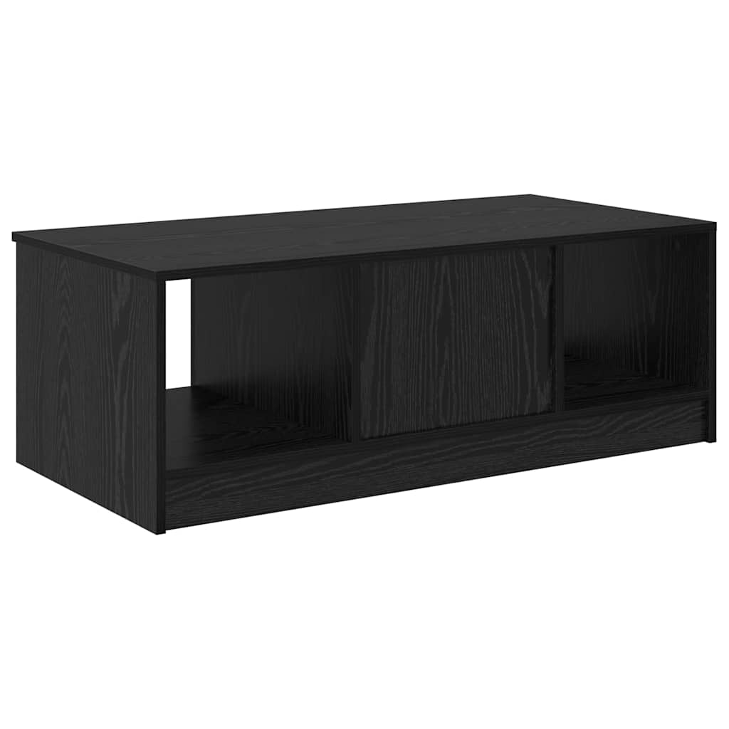 Couchtisch Schwarz Eichen-Optik 102 x 50 x 36cm Holzwerkstoff