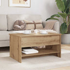 Couchtisch Artisan-Eiche 80 x 50,5 x 41,5 cm Holzwerkstoff