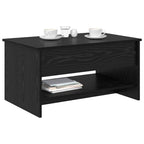 Couchtisch Schwarz Eichen-Optik 80 x 50,5 x 41,5 cm