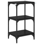 Bücherregal Schwarz Eichen-Optik 40 x 33 x 70,5 cm