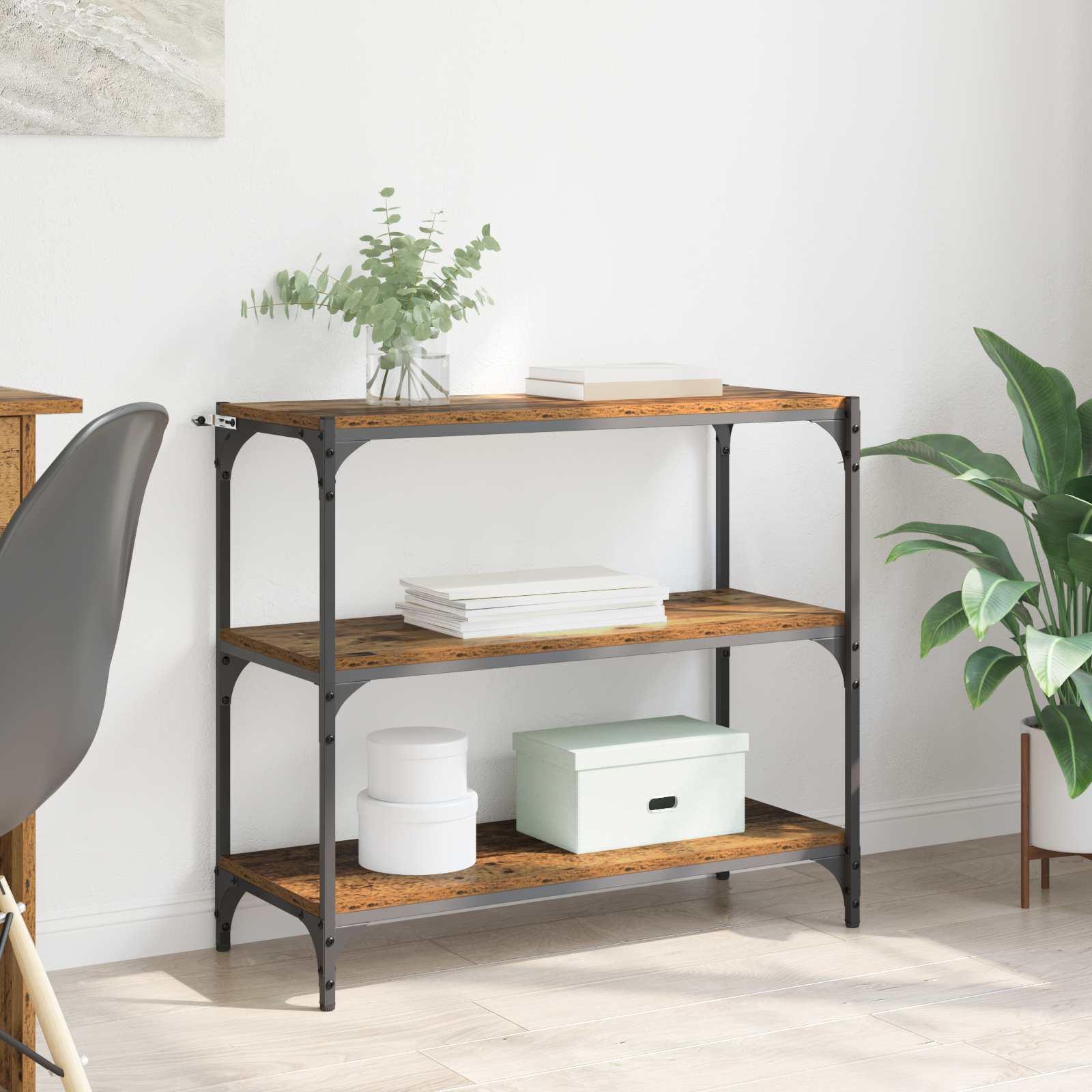 Bücherregal Altholz 80 x 33 x 70,5 cm Holzwerkstoff