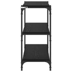Bücherregal Schwarz Eichen-Optik 80 x 33 x 70,5 cm