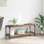 TV-Schränk Altholz 100x33x41cm Verbundholz und Eisen