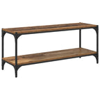 TV-Schränk Altholz 100x33x41cm Verbundholz und Eisen