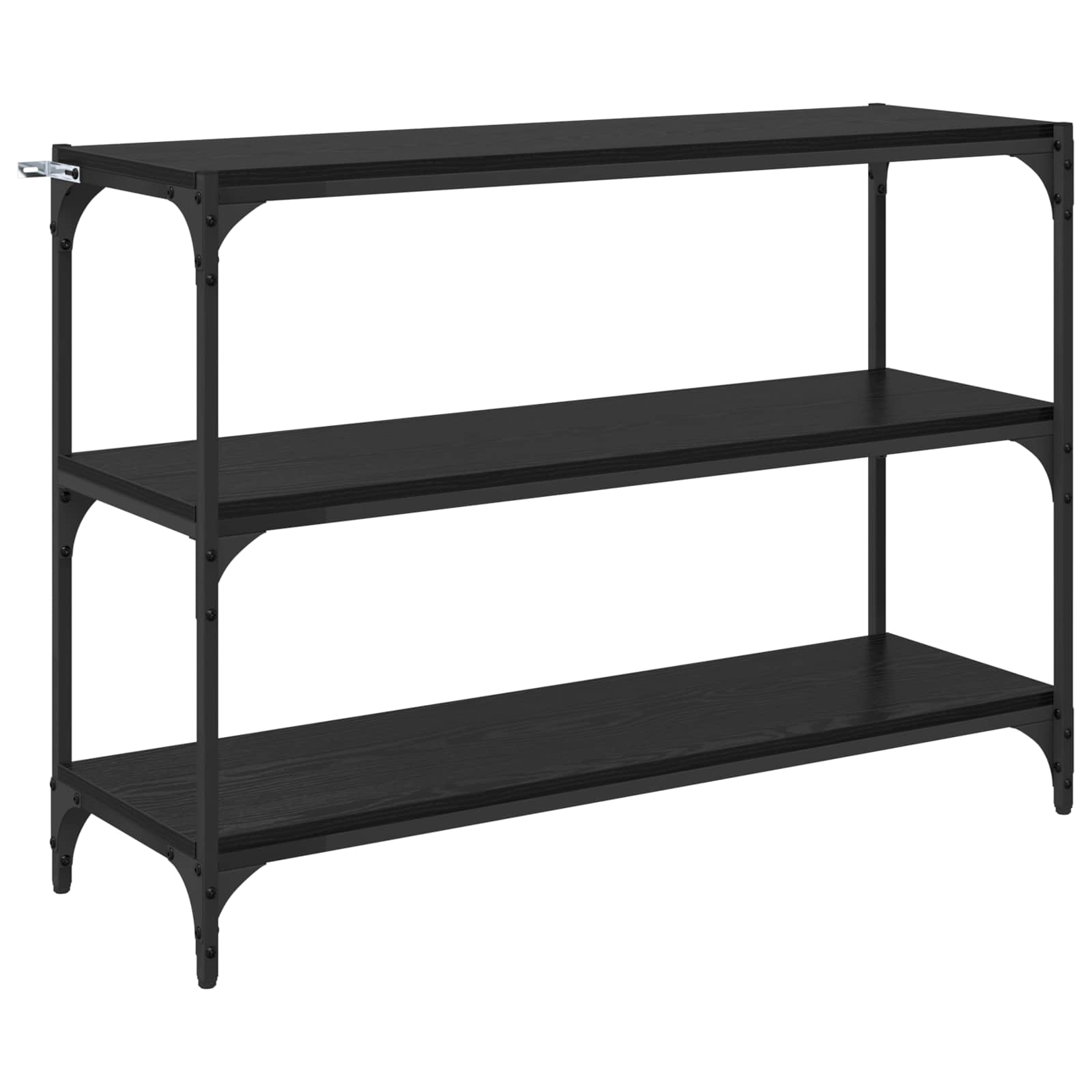 Bücherregal Schwarz Eichen-Optik 100 x 33 x 70,5 cm