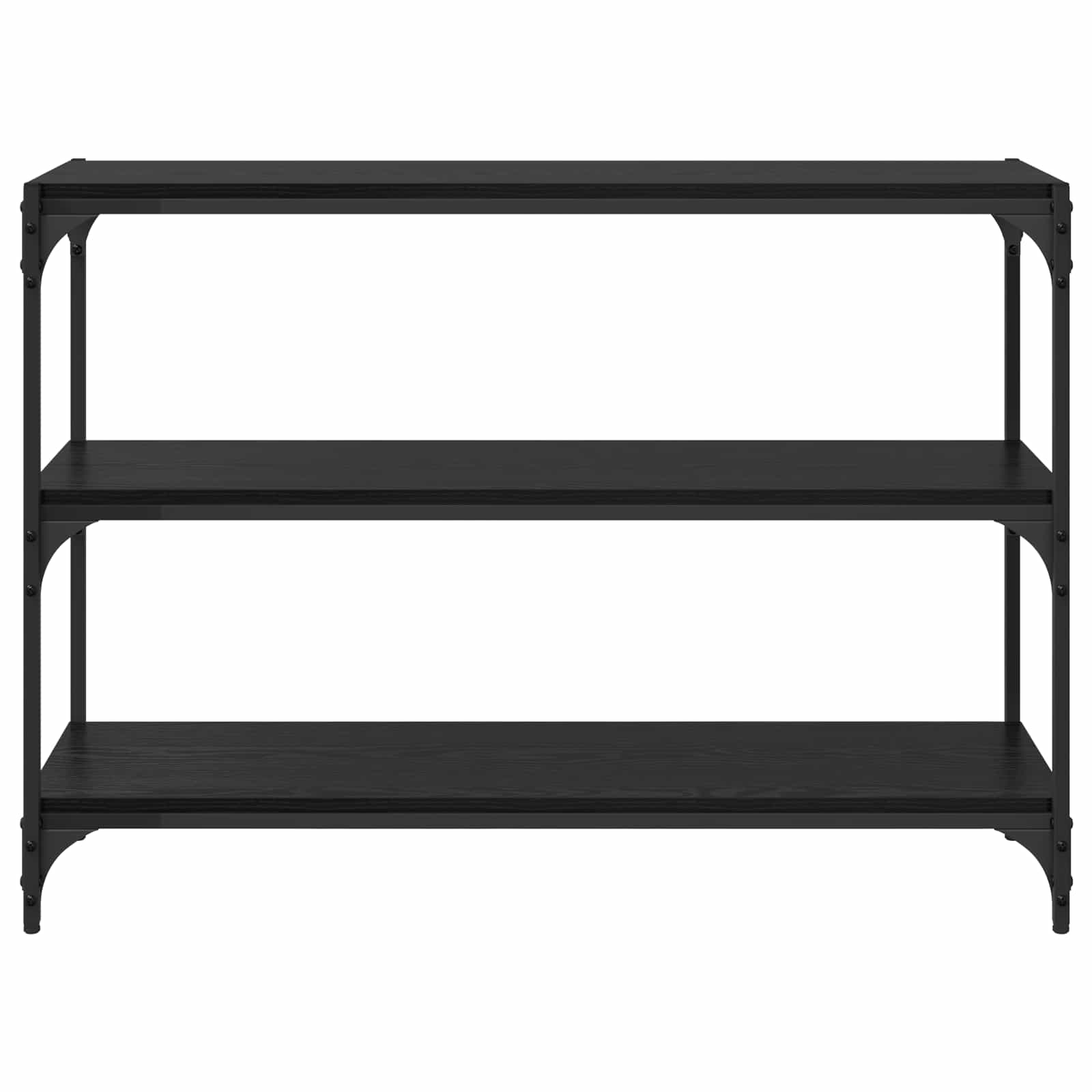 Bücherregal Schwarz Eichen-Optik 100 x 33 x 70,5 cm