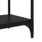 Bücherregal Schwarz Eichen-Optik 100 x 33 x 100 cm