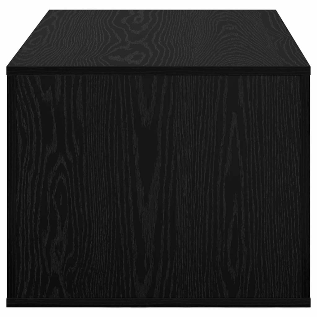 Couchtisch Schwarz Eichen-Optik 80 x 50 x 40 cm Holzwerkstoff