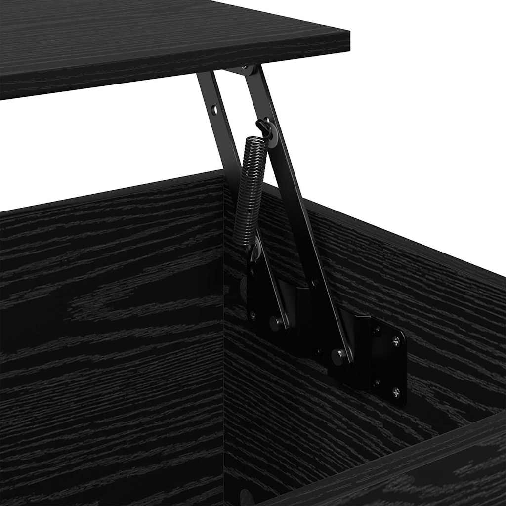 Nachttisch Schwarz Eichen-Optik 60 x 44,5 x 45 cm Holzwerkstoff