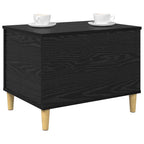 Nachttisch Schwarz Eichen-Optik 60 x 44,5 x 45 cm Holzwerkstoff