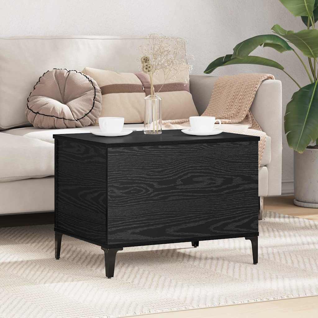 Couchtisch Schwarz Eichen-Optik 60 x 44,5 x 45 cm Holzwerkstoff