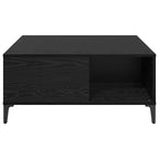 Couchtisch Schwarz Eichen-Optik 80 x 80 x 36,5 cm Holzwerkstoff