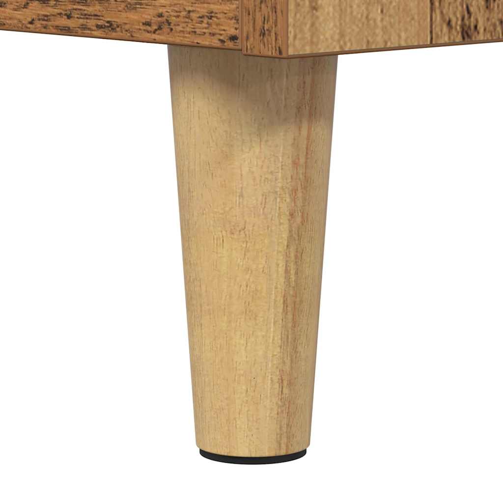 Couchtisch mit Schubladen Altholz 90 x 50 x 35 cm Holzwerkstoff