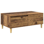 Couchtisch mit Schubladen Altholz 90 x 50 x 35 cm Holzwerkstoff