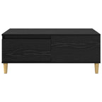 Couchtisch Schwarz Eichen-Optik 90 x 50 x 35 cm Holzwerkstoff