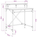 Schreibtisch Artisan-Eiche 80 x 50 x 90 cm Holzwerkstoff