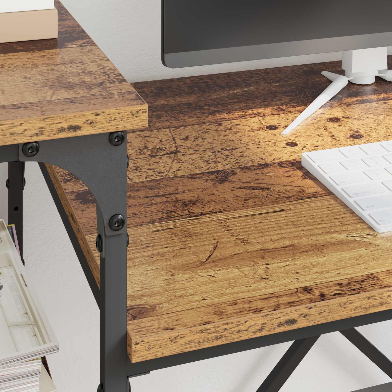 Schreibtisch Altholz 135 x 50 x 90 cm Holzwerkstoff