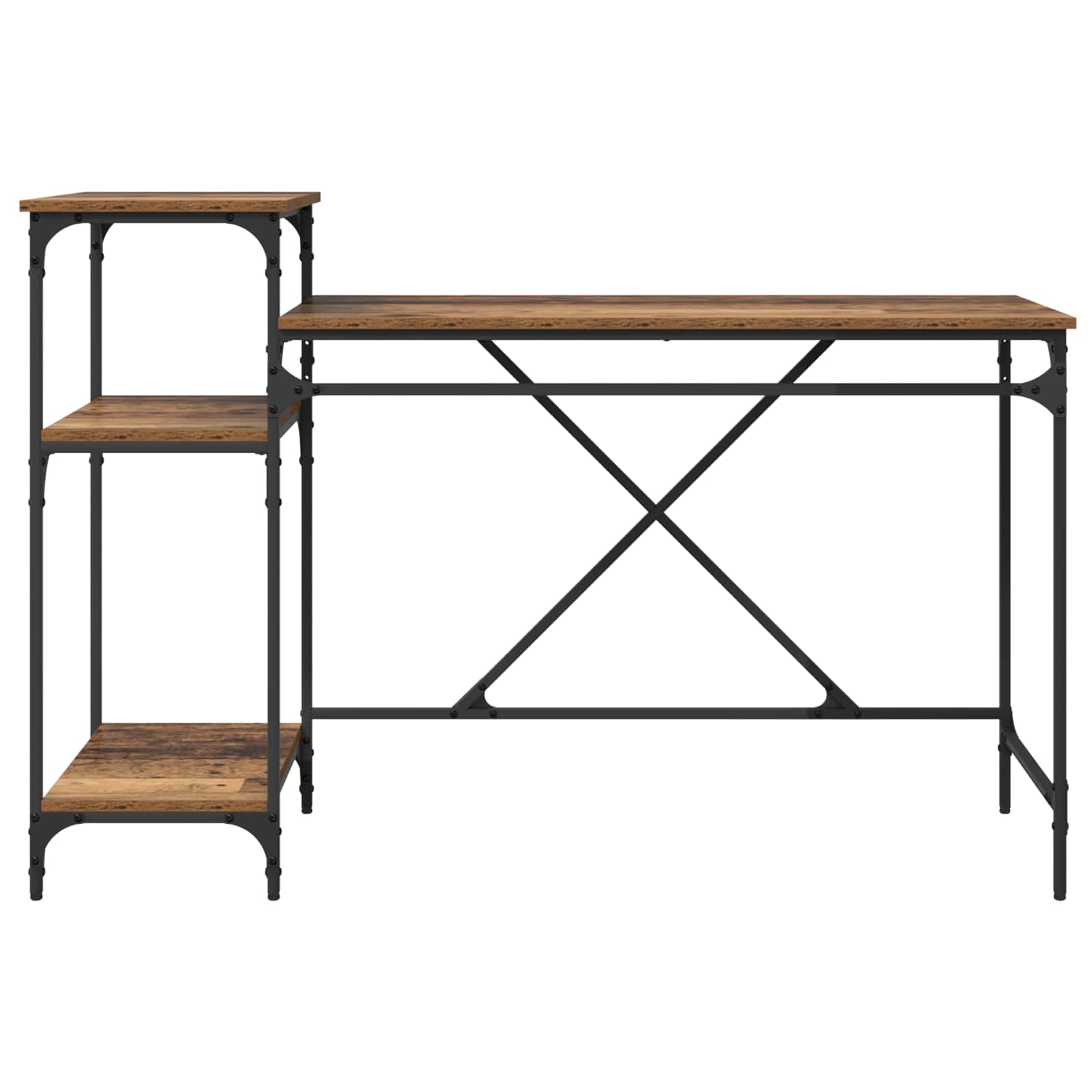 Schreibtisch Altholz 135 x 50 x 90 cm Holzwerkstoff