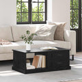 Couchtisch Schwarz Eichen-Optik 90 x 50 x 35 cm Holzwerkstoff