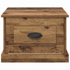 Couchtisch mit Schubladen Altholz 50 x 50 x 35 cm Holzwerkstoff