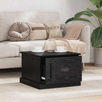 Couchtisch Schwarz Eichen-Optik 50 x 50 x 35 cm Holzwerkstoff