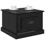 Couchtisch Schwarz Eichen-Optik 50 x 50 x 35 cm Holzwerkstoff